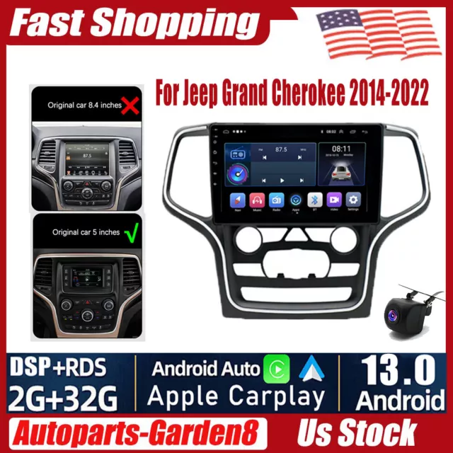 10.1'' Car Stereo Radio GPS Navi Android 13 For Jeep Grand Cherokee 2014-2022 US