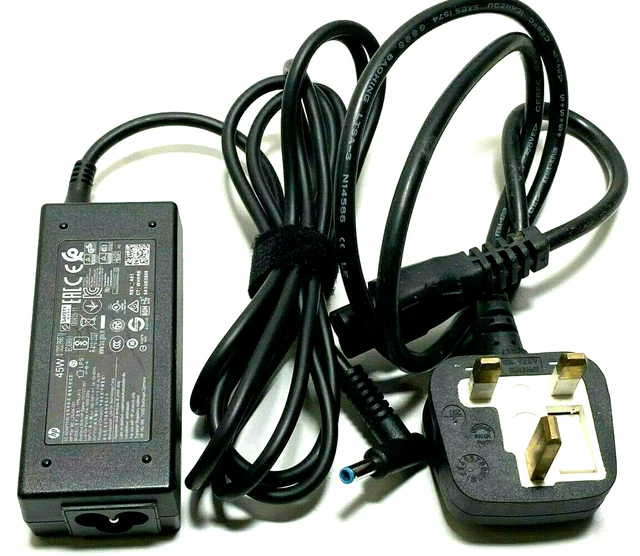 GENUINE HP LAPTOP Charger Blue Tip 19.5V 2.31A With Power Lead £11.99