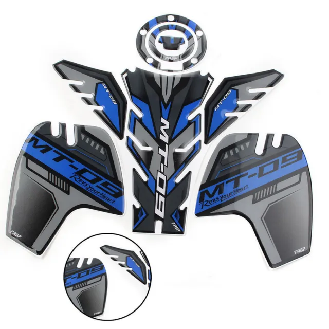 3D Gas Tank Pad Side Decal Sticker blue For Yamaha MT 09 SP MT09 Tracer 18-20 US