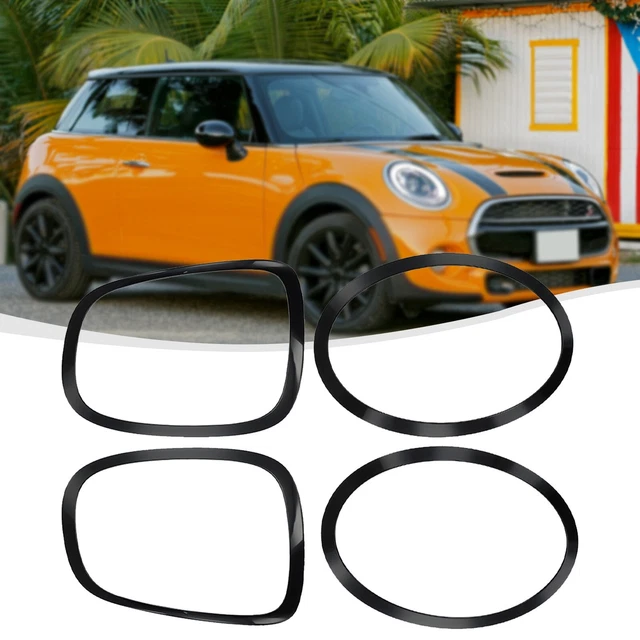 2 Bagues Phare Argentées MangWany Pour Mini Cooper F55/F56/F57 2014-2021 | Compatible OEM 51137300631