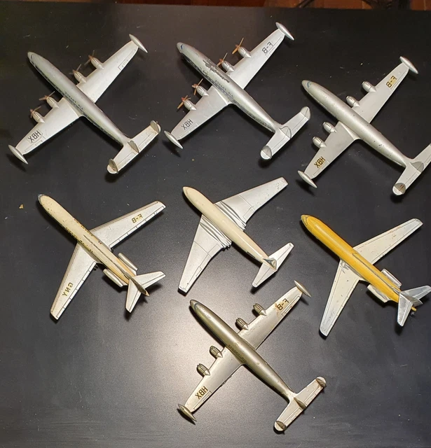 Lot De 2 Avions Dinky Toys - Lockheed Super G Constellation Et Vickers Viscount