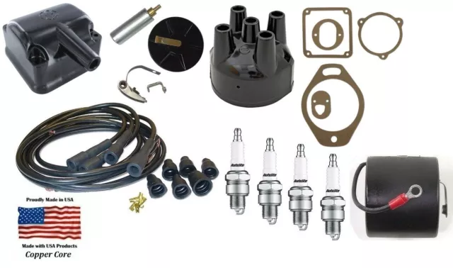 H4 Magneto Ignition Tune up kit & Coil for IH Farmall Tractors