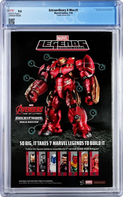 Extraordinary X-Men #1 CGC 9.6 (Jan 2016, Marvel) Lemire, Cosplay Variant Cover 2