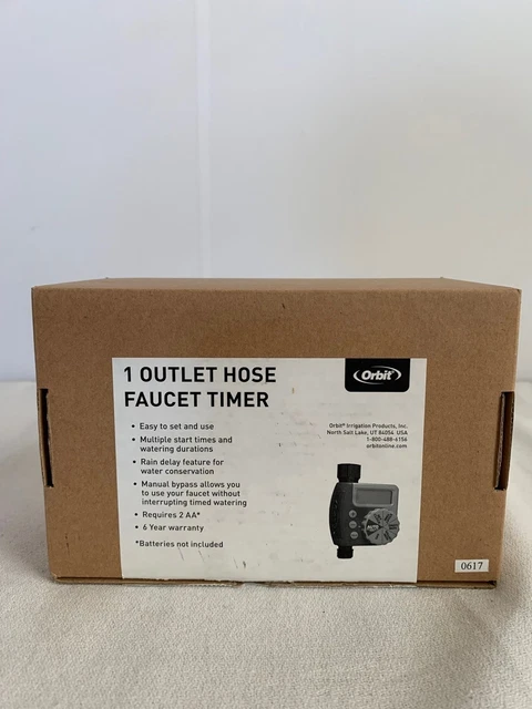 Orbit Outlet Hose Faucet Timer - Black