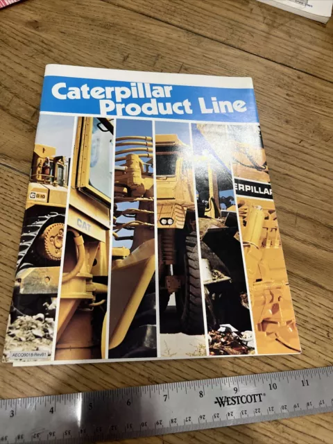 Cat Caterpillar Dec 1981 Product Line Brochure Info Catalog
