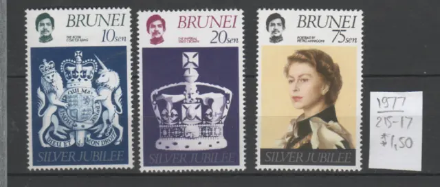 Brunei Satz Thronjubiläum Elisabeth II 1952-1977 postfrisch