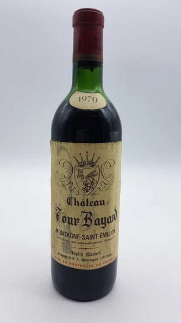 Vin Château Tour Bayard  Montagne-Saint-Emilion 1970.