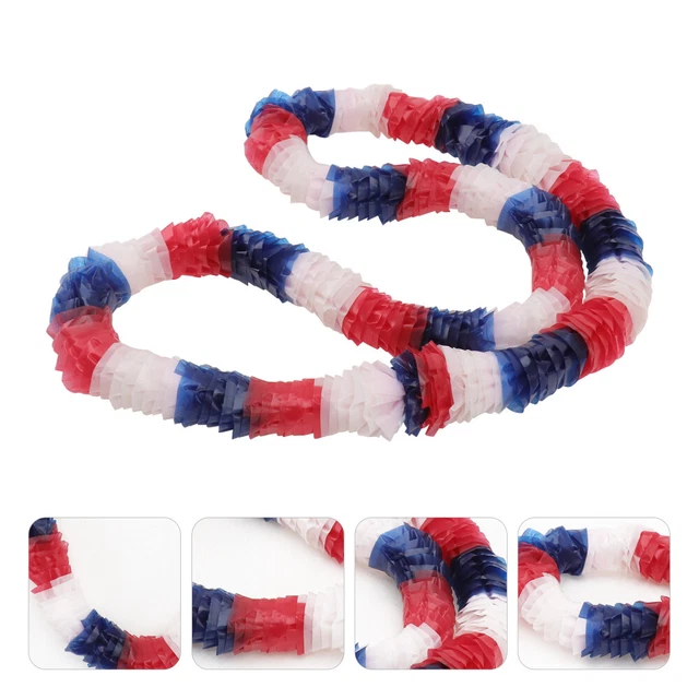 10 Pcs Rustico Ghirlanda Di Plastica Bandiere Americane Adulto