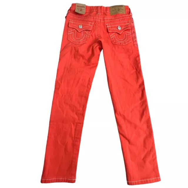 TRUE RELIGION GIRLS Coral Overdye Mid Rise Flap Pocket Skinny Fit Jeans ...