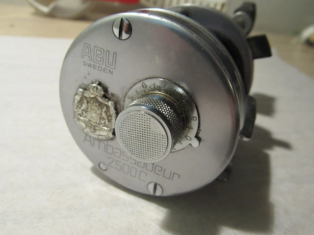 AMBASSADEUR ABU 2500C Black Sweden With Oil Wrench $933.71