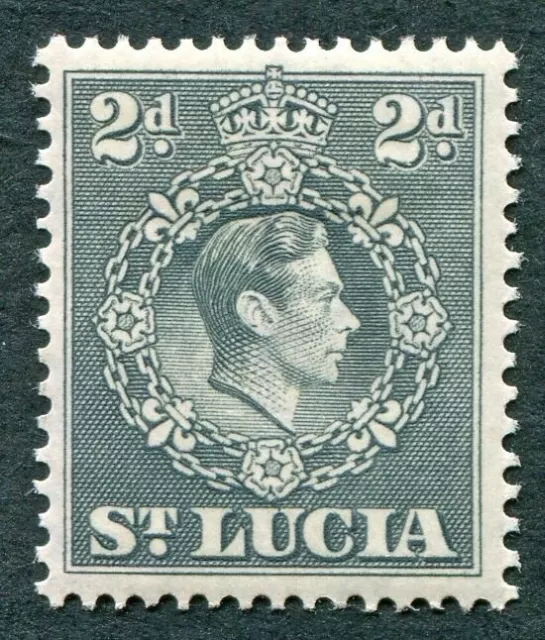 ST. LUCIA 1938-48 2d grey SG131 mint MH FG King George VI KGVI ##W21