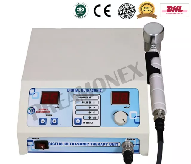 Physiotherapy Ultrasound 1MHz Ultrasonic therapy Cont. Pulse Mode Unit