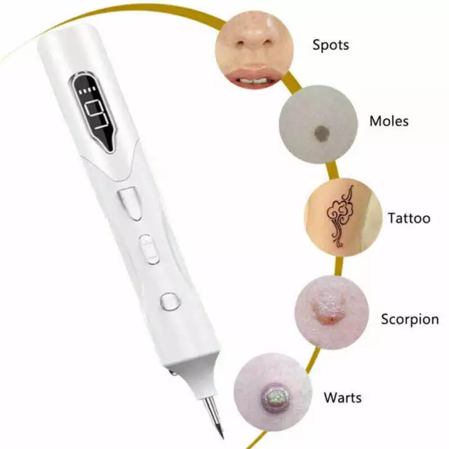 9 Level Skin Tag Laser Remover Pen Removal Spot Mole Wart Freckle Tattoo Machine