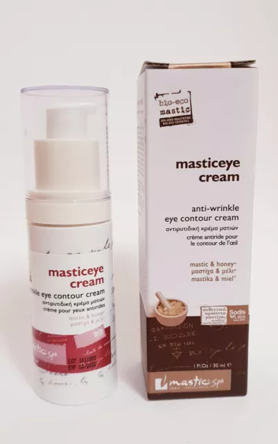 Mastic Spa Masticeye Cream. An all-natural, soothing cream with potent results