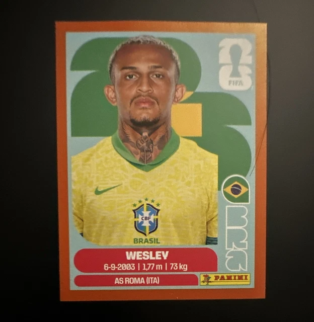 PANINI FIFA WORLD Cup 2026 Sticker BRA 8 Wesley Brazil AS Roma £13.58 ...