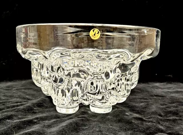 UNIQUE Peill & Putzler 24% Lead Glass 9 1/2" Serving Centerpiece Bowl Germany UNIQUE Peill & Putzler 24% Lead Glass 9 1/2" Serving Centerpiece Bowl Germany