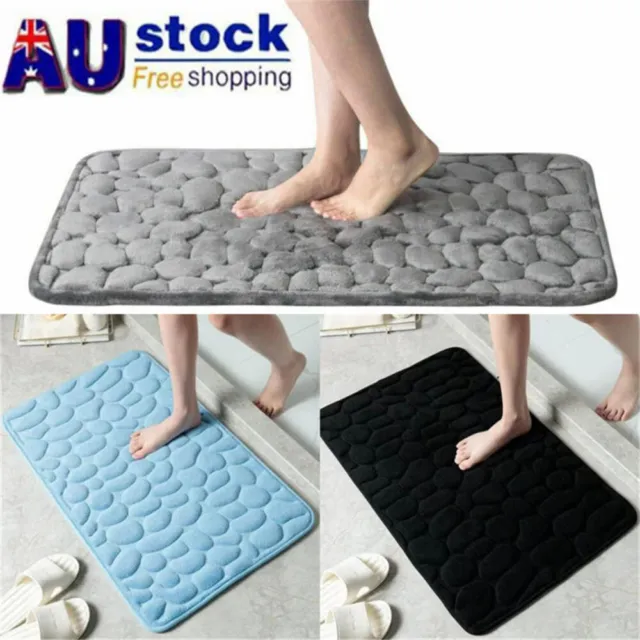 Nonslip Bathroom Carpet Absorbent Memory Foam Shower Bath Mat Floor Rug Doormat