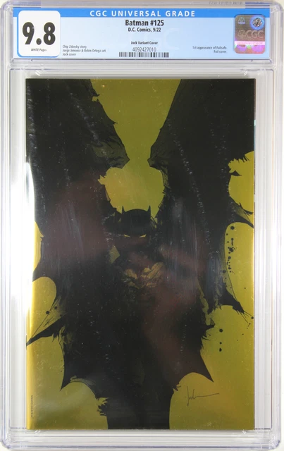 Batman #125 (Jock 1:50 Foil Ratio Variant) Comic Book ~ Cgc Graded 9.8 Nm/M