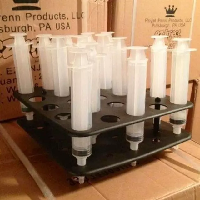 EZ-Inject Tray and Racking Stand for Jello Shot Syringes - Large (Pack of 1)