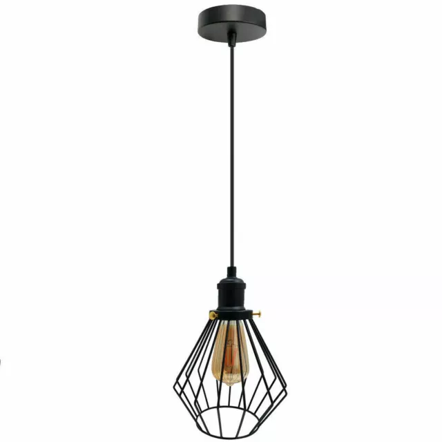 Moderne Vintage Abat-jour Pendentif Industriel Lumière Rétro Loft Plafonniers