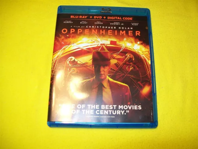 Oppenheimer Bluray & Dvd With Digital Copy 3 Disc Set Emily Blunt Robert Downery