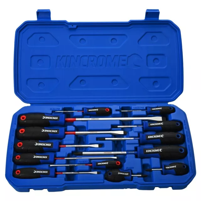 Kincrome 13 Piece TorqueMaster Comfort Grip Magnetic Tip Screwdriver Set K5526