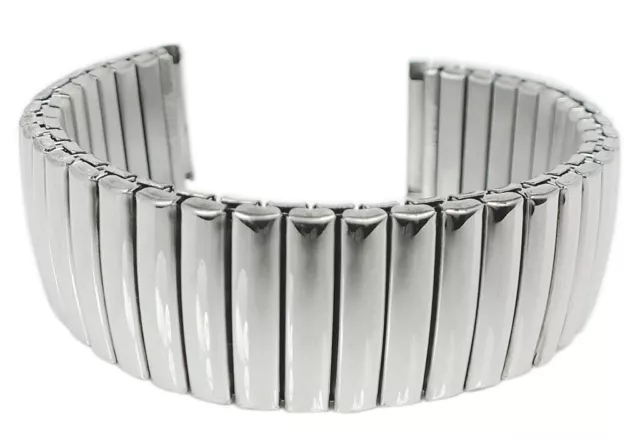 Minott Bracelet de Rechange Inox Couleur Argent Élastique Brillant Bande