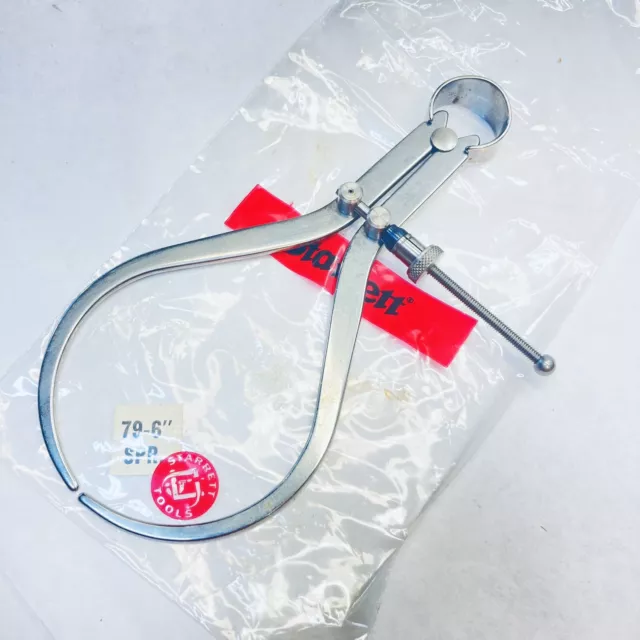 Starrett 79B-6 Yankee Spring-Type Outside Caliper, Spring Nut, 6"  IN STOCK