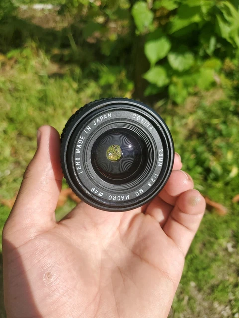 Objectif Cosina 28mm F2.8 MC Macro – Monture Minolta MD – Grand Angle Manuel