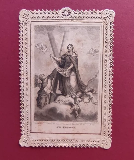 8331  Santino Antico Pizzo Merlettato Santa Eulalia  -  Barcellona