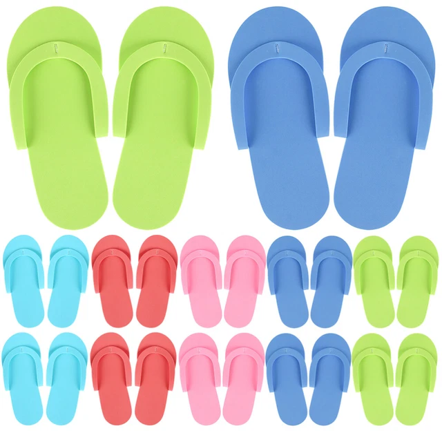 24 Paar Einweg-Hausschuhe, einmalige Hausschuhe, Pediküre-Flip-Flops,