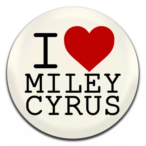 I Heart Miley Cyrus Pop Singer 25mm / 1 Inch D Pin Button Badge