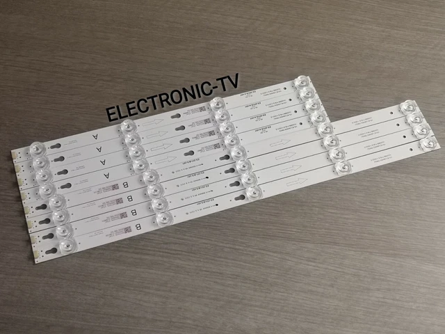 10 Barrettes LED De Rechange Pour TV Thomson 55UA6404 – Rétroéclairage Neuf !