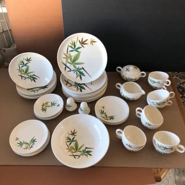 WOODLAND by Salem China, Mid-Century Dinnerware, 16 Pieces