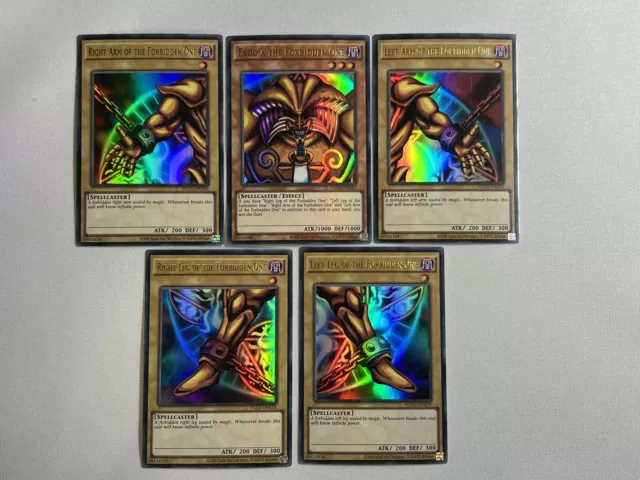 Yugioh Exodia the Forbidden One FULL 5 CARD SET - YGLD Ultra Rare NM