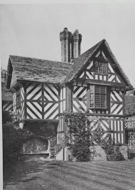 Pitchford Hall in Shropshire - Antikdruck 1904