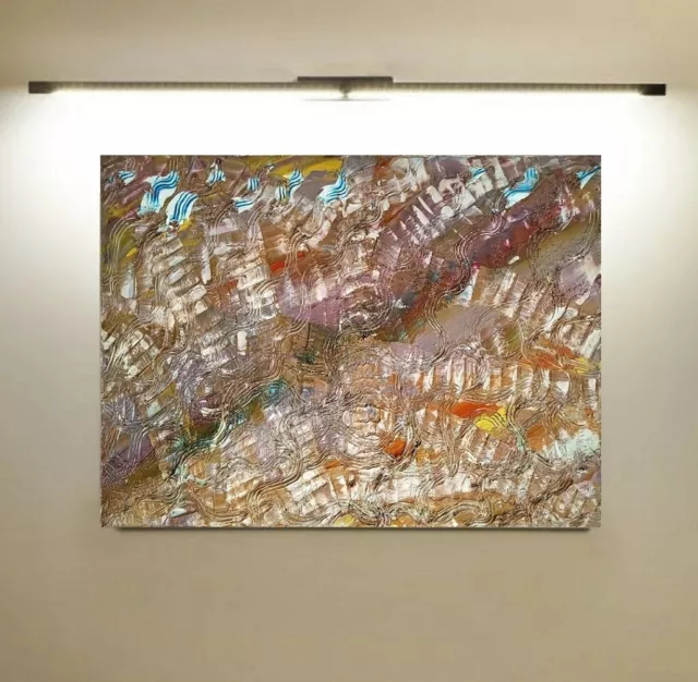 quadro moderno a olio su tela dipinto a mano astratto 80x60 firmato autenticato