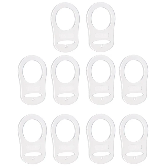 10 Stueck Taste Silikon  Schnullerhalter Mannequin Zange Adapter loeschen W2Z5