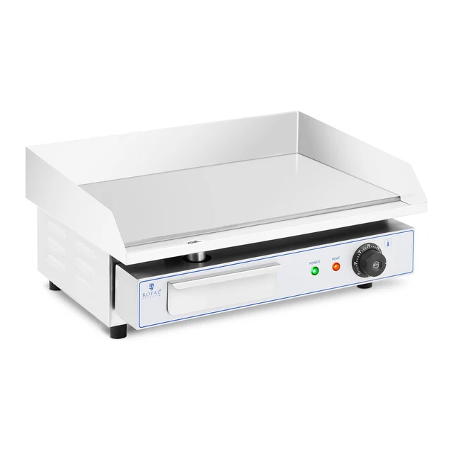 Plancha Électrique Professionnelle Plaque De Cuisson Lisse Acier 55x40cm 3kW