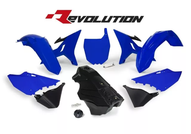 Kit Plastiche Carene Serbatoio Rtech Revolution Blu Yamaha YZ 125-250 2002-2021