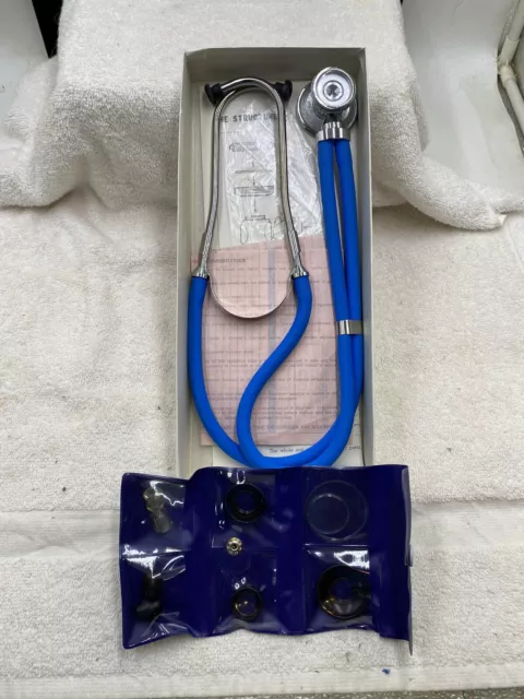 Prestige Medical Basic Sprague-Rappaport Stethoscope #105 Blue With Accessories