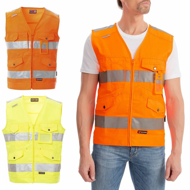 Terrax Workwear Herren Arbeitsweste mit reflektierenden Details - Leichte Weste für Arbeit und Handwerk | Terrax Workwear