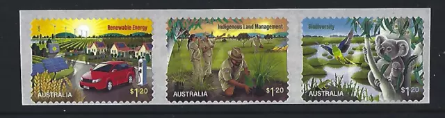 Australia 2023 Sustainable Future Set Of Three Self Adhesive Coil Um, Mnh