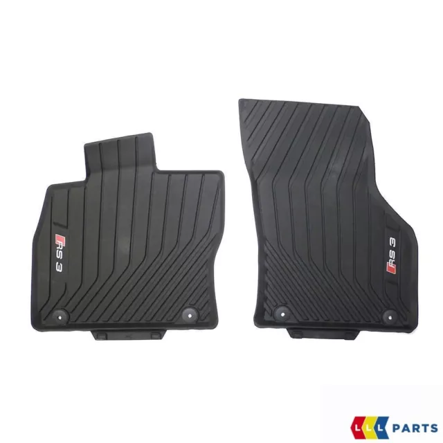 NEW GENUINE AUDI A3 Rs3 13 17 Front Black Rubber Floor Mats Lhd