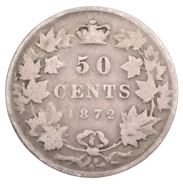 1872H Canada 50 cents AG/G