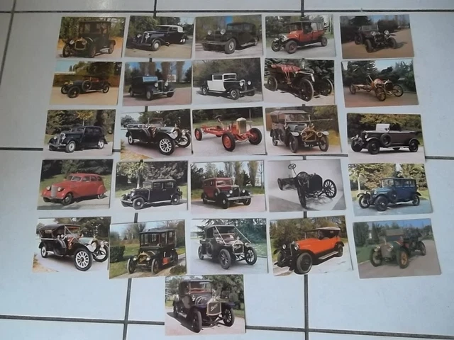 Lot 26 Cartes Postales Voitures Anciennes Berliet Edition Originale
