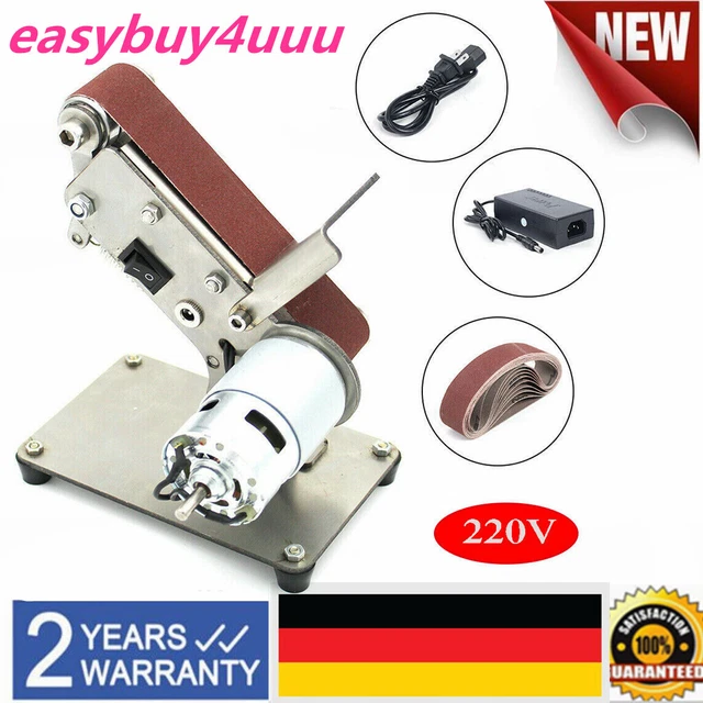 Smerigliatrice A Nastro Elettrica 350W - 10 Nastri Inclusi, Velocità Regolabile - Foto 3