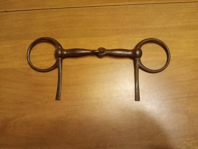 Vintage Horse Bit Cast Iron Simple Design Very Old And Rare! Hard To Find!