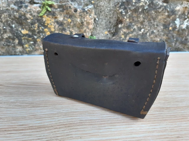 Sacoche / Trousse à Outils Vélo Vintage En Cuir Marron - 15,5 Cm, Occasion