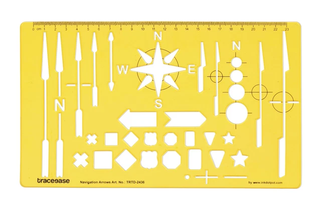 Map Drafting Nato Troop Template Drawing Stencil